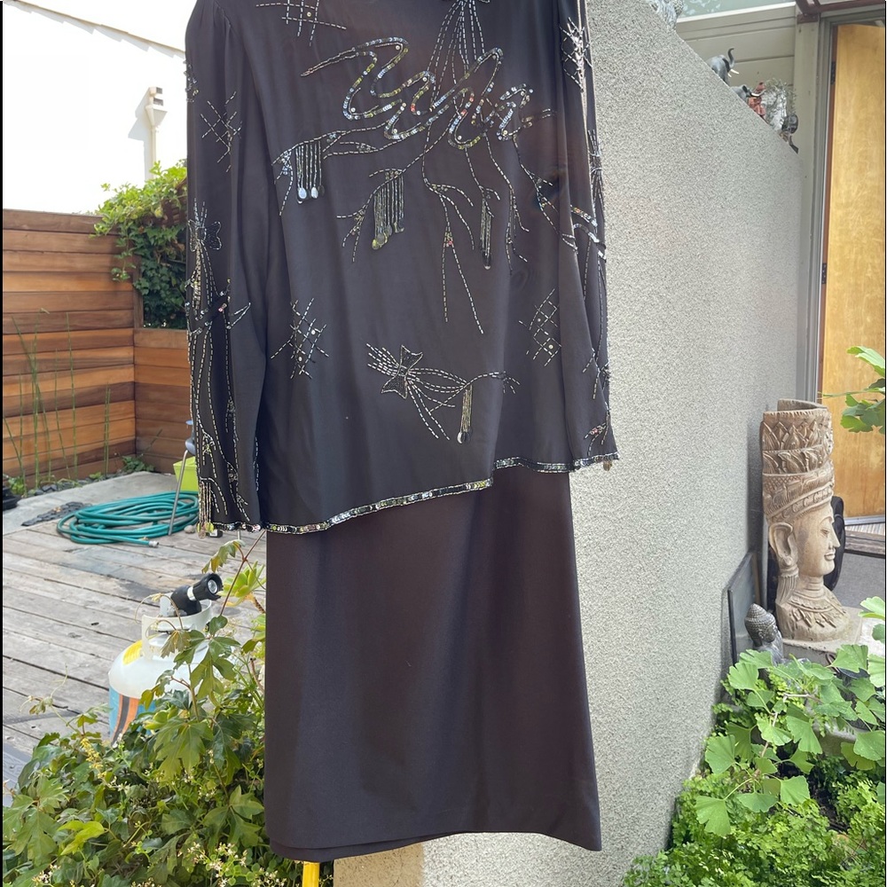 3 in 1 100% Silk BLOUSE AND LONG SKIRT Courtenay